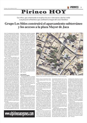 Periódico Pirineo Hoy-Plaza Mayor de Jaca